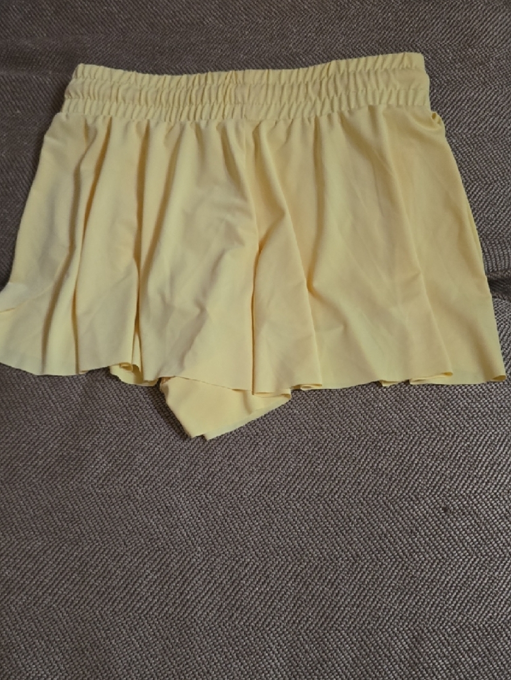 btween Pale Yellow Ruffle Skort - Picture 3 of 3
